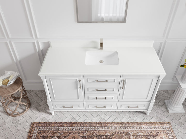 Aberdeen 60 in. W x 22 in. D Single Sink Bathroom Vanity - photo 24