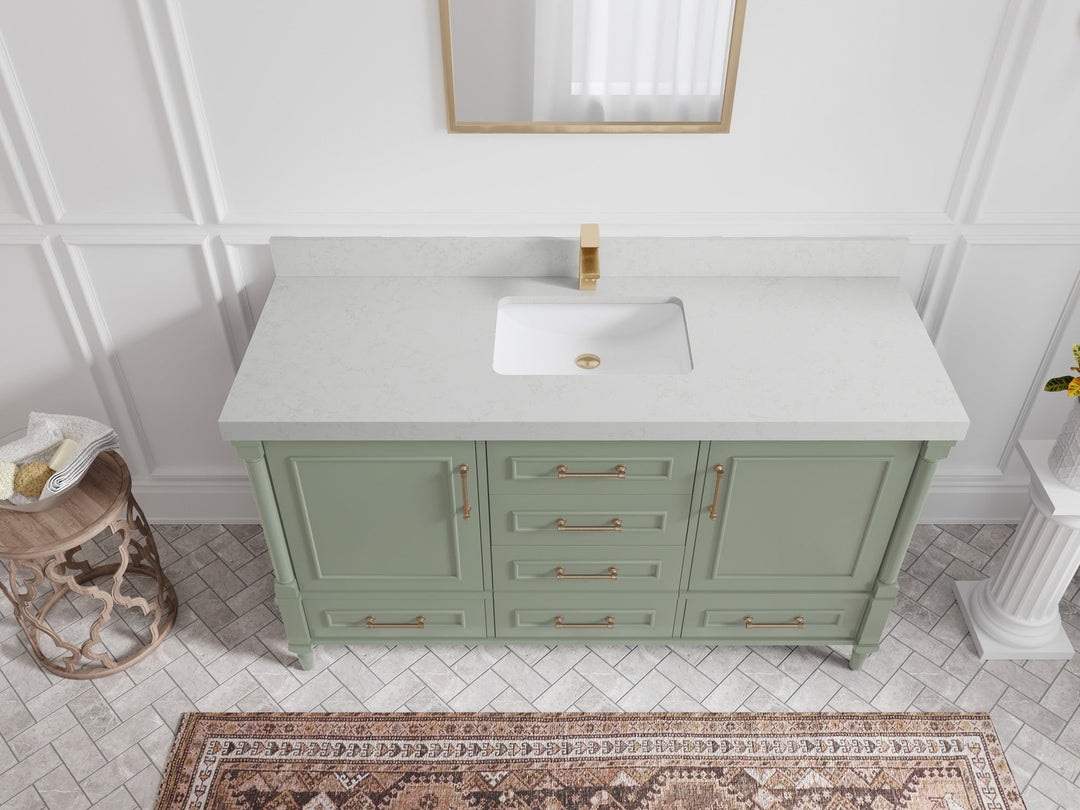 Aberdeen 60 in. W x 22 in. D Single Sink Bathroom Vanity - Willow Bath and Vanity