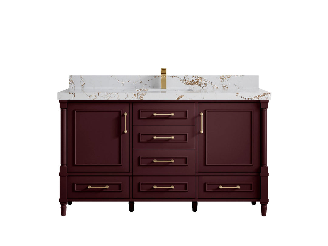 Aberdeen 60 in. W x 22 in. D Single Sink Bathroom Vanity - Willow Bath and Vanity