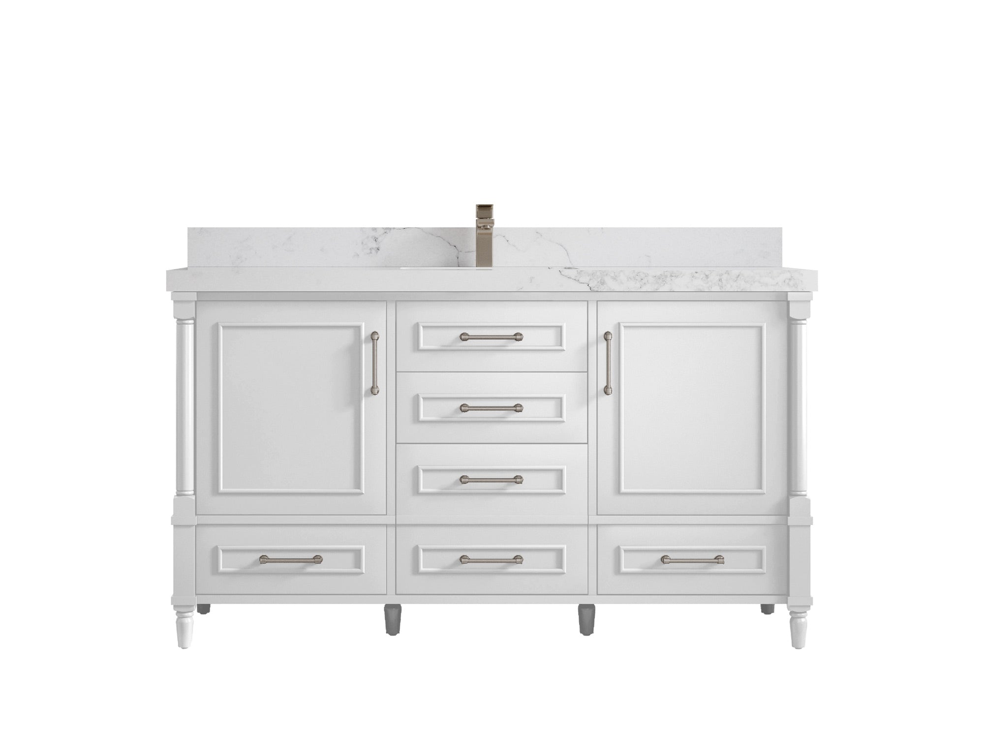 Aberdeen 60 in. W x 22 in. D Single Sink Bathroom Vanity - Willow Bath and Vanity
