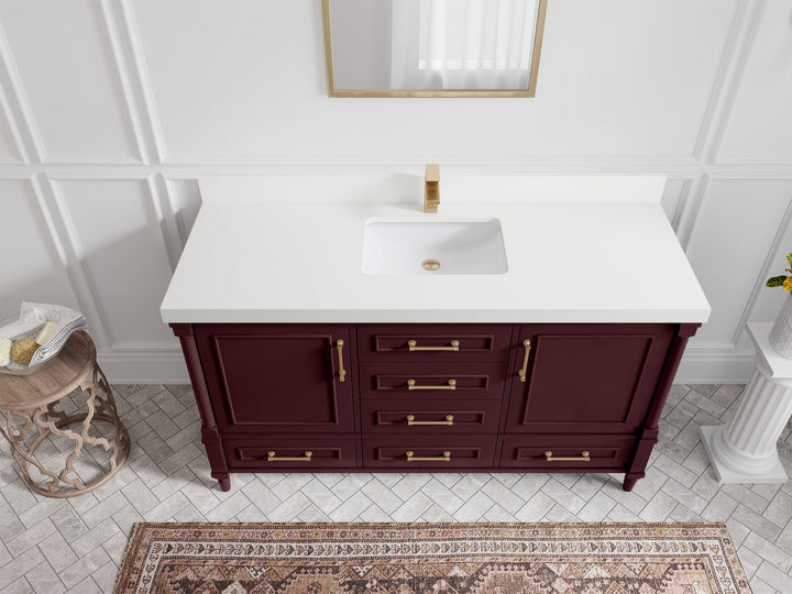Aberdeen 60 in. W x 22 in. D Single Sink Bathroom Vanity - photo 43