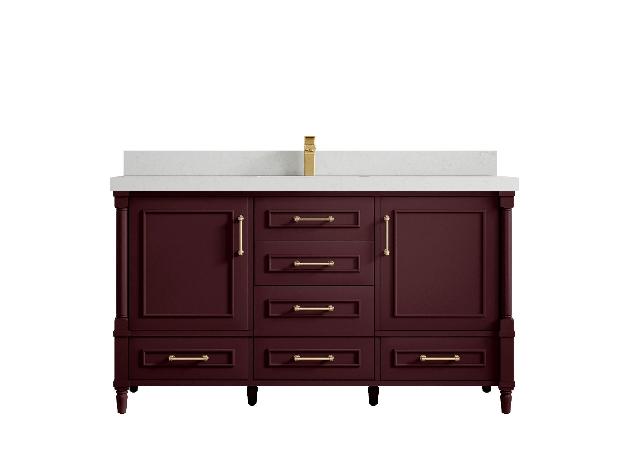 Aberdeen 60 in. W x 22 in. D Single Sink Bathroom Vanity - Willow Bath and Vanity