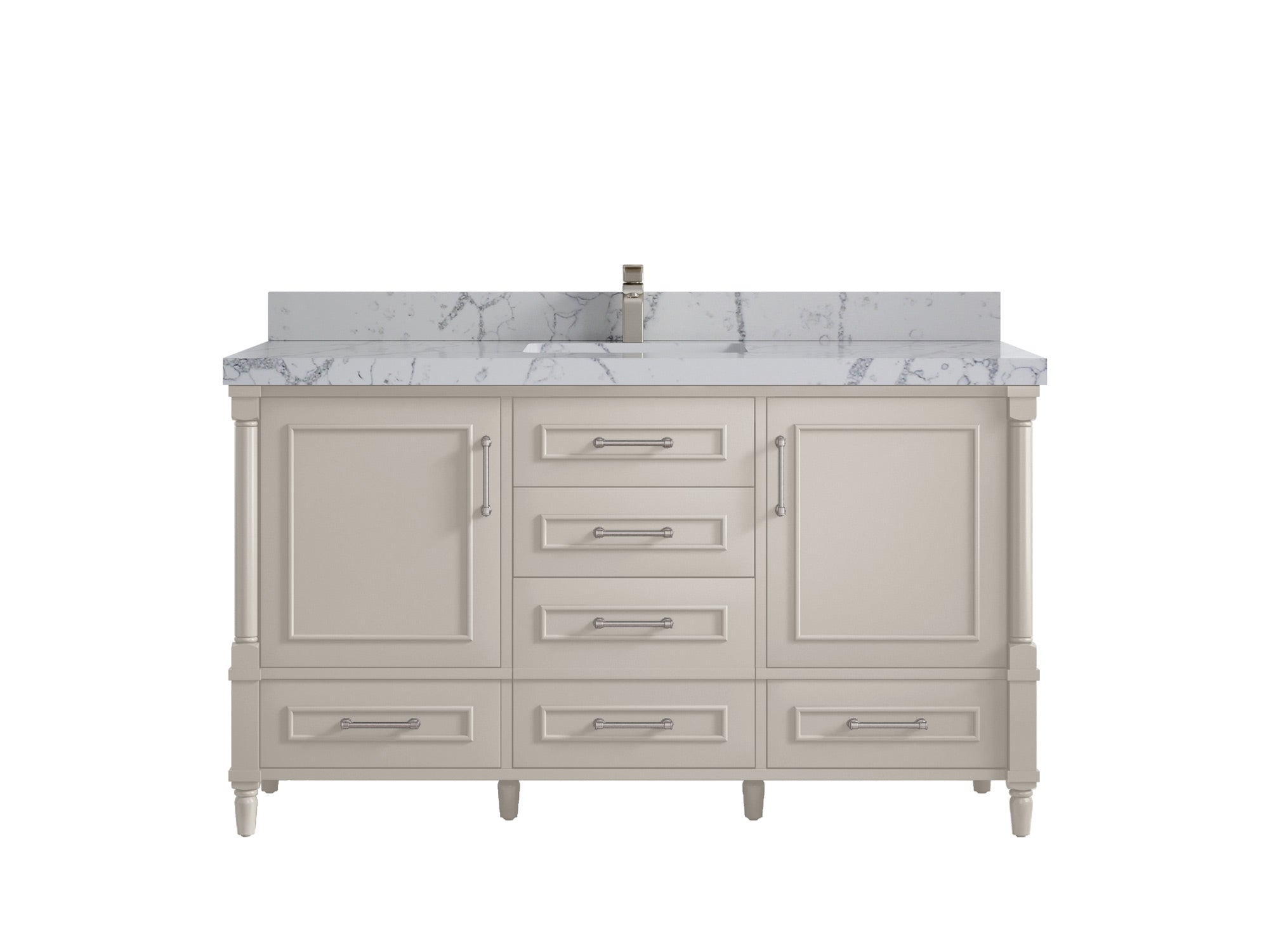 Aberdeen 60 in. W x 22 in. D Single Sink Bathroom Vanity - Willow Bath and Vanity