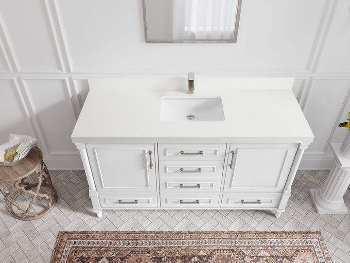 Aberdeen 60 in. W x 22 in. D Single Sink Bathroom Vanity - photo 40