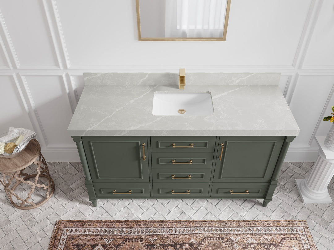 Aberdeen 60 in. W x 22 in. D Single Sink Bathroom Vanity - Willow Bath and Vanity