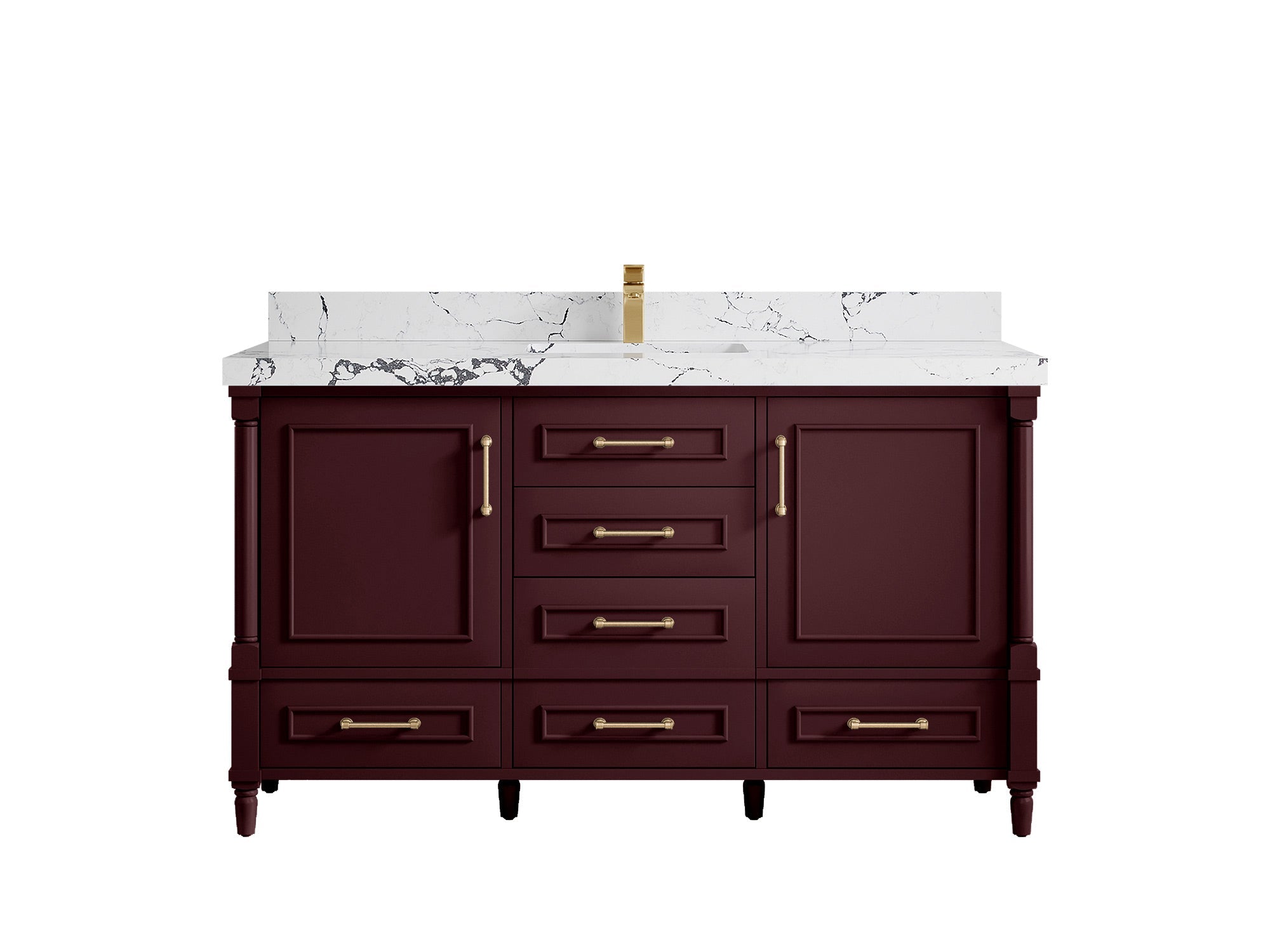 Aberdeen 60 in. W x 22 in. D Single Sink Bathroom Vanity - Willow Bath and Vanity