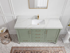 Aberdeen 60 in. W x 22 in. D Single Sink Bathroom Vanity - photo 20