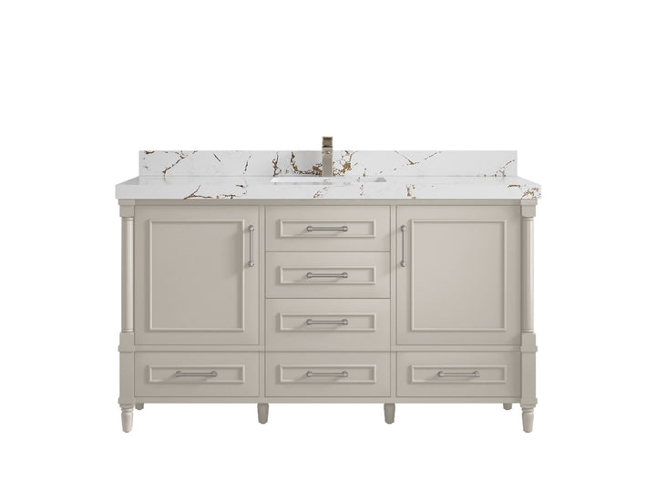 Aberdeen 60 in. W x 22 in. D Single Sink Bathroom Vanity - photo 34