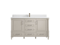 Aberdeen 60 in. W x 22 in. D Single Sink Bathroom Vanity - photo 26