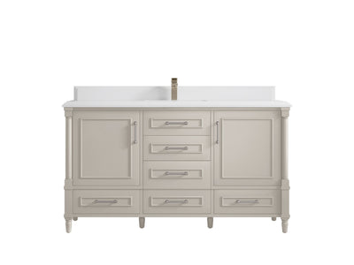 Aberdeen 60 in. W x 22 in. D Single Sink Bathroom Vanity - Willow Bath and Vanity