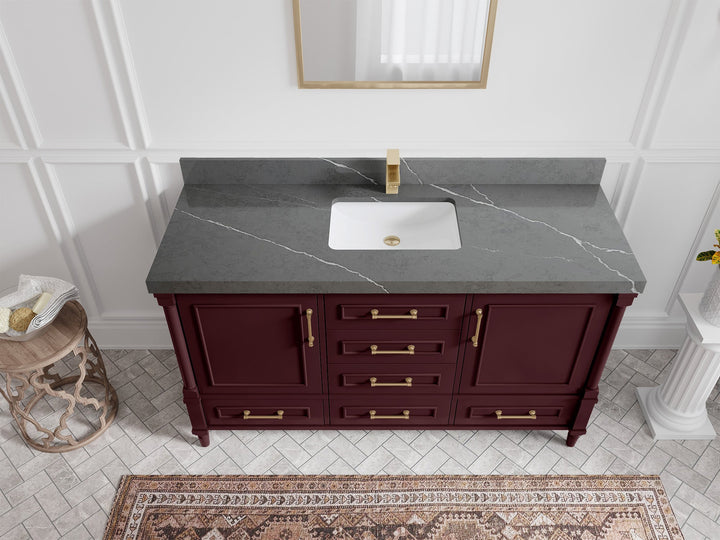 Aberdeen 60 in. W x 22 in. D Single Sink Bathroom Vanity - photo 33