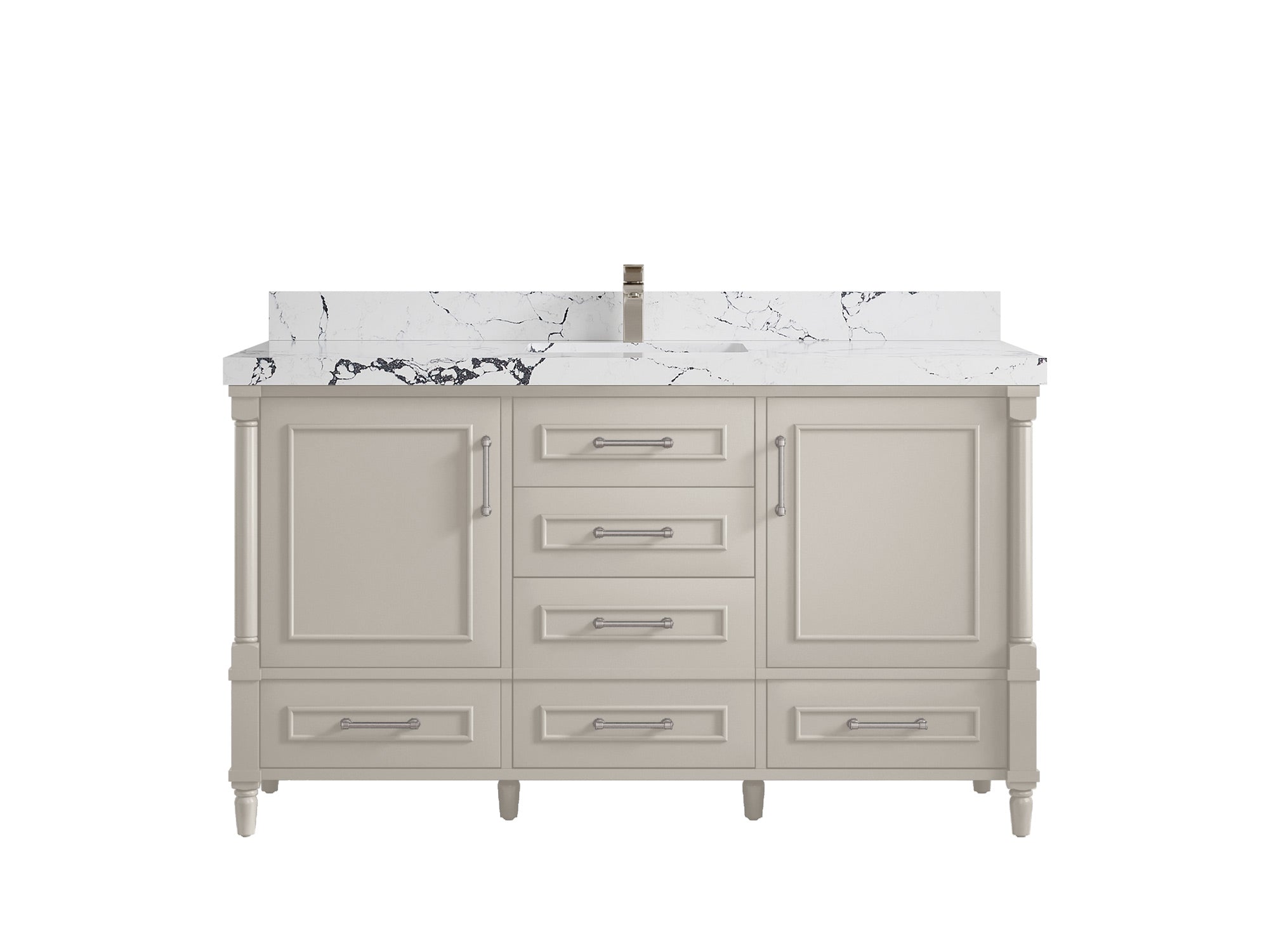 Aberdeen 60 in. W x 22 in. D Single Sink Bathroom Vanity - Willow Bath and Vanity