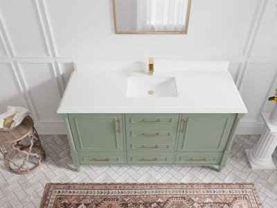 Aberdeen 60 in. W x 22 in. D Single Sink Bathroom Vanity - Willow Bath and Vanity