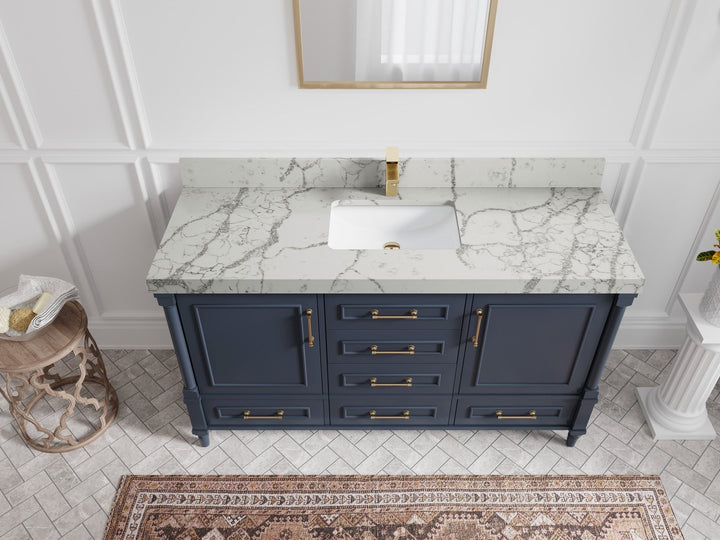 Aberdeen 60 in. W x 22 in. D Single Sink Bathroom Vanity - photo 39