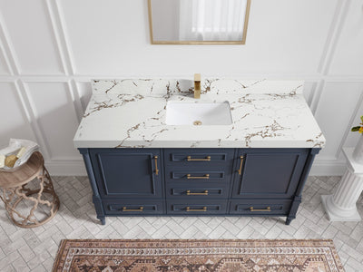 Aberdeen 60 in. W x 22 in. D Single Sink Bathroom Vanity - Willow Bath and Vanity