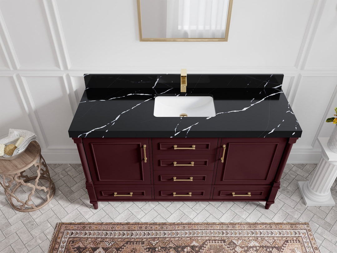 Aberdeen 60 in. W x 22 in. D Single Sink Bathroom Vanity - Willow Bath and Vanity