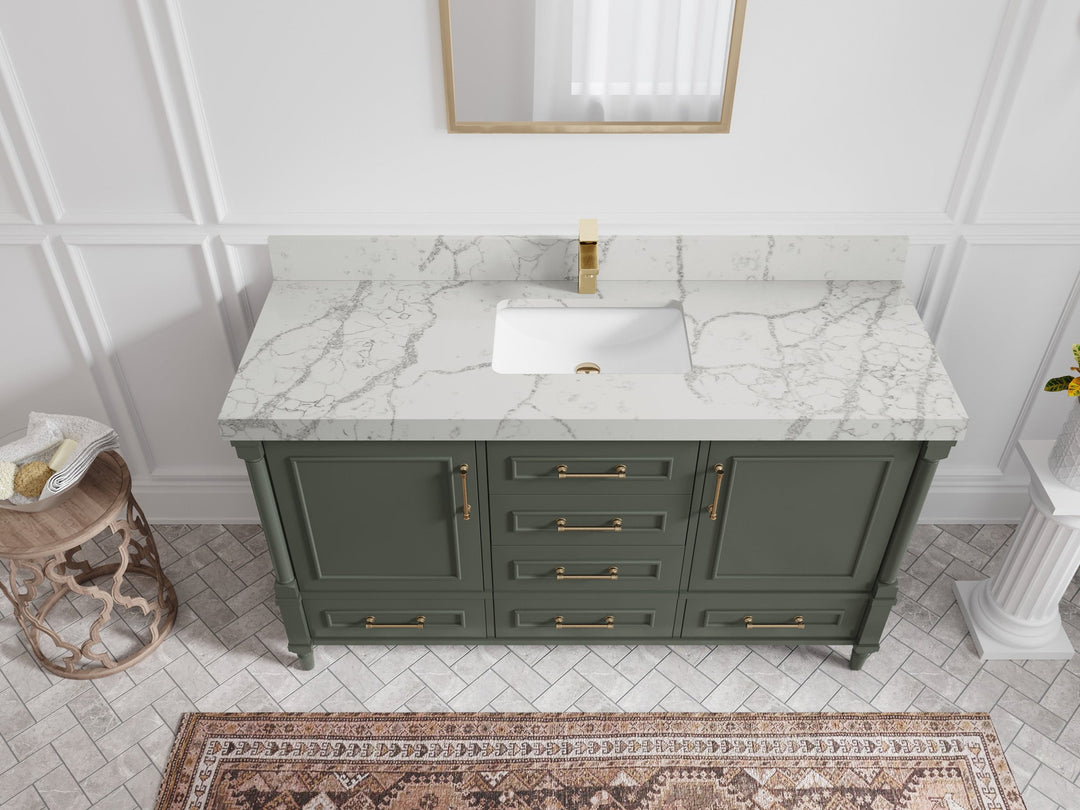 Aberdeen 60 in. W x 22 in. D Single Sink Bathroom Vanity - Willow Bath and Vanity