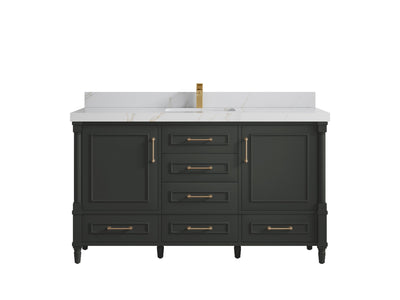 Aberdeen 60 in. W x 22 in. D Single Sink Bathroom Vanity - Willow Bath and Vanity