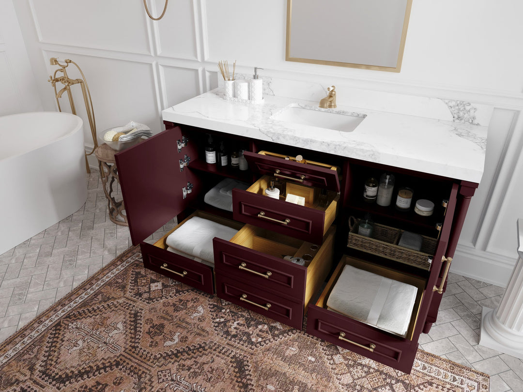Aberdeen 60 in. W x 22 in. D Single Sink Bathroom Vanity - Willow Bath and Vanity