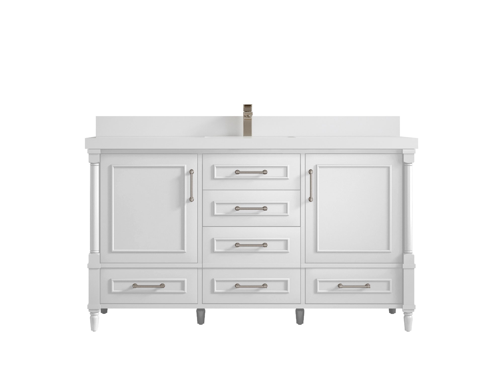 Aberdeen 60 in. W x 22 in. D Single Sink Bathroom Vanity - Willow Bath and Vanity