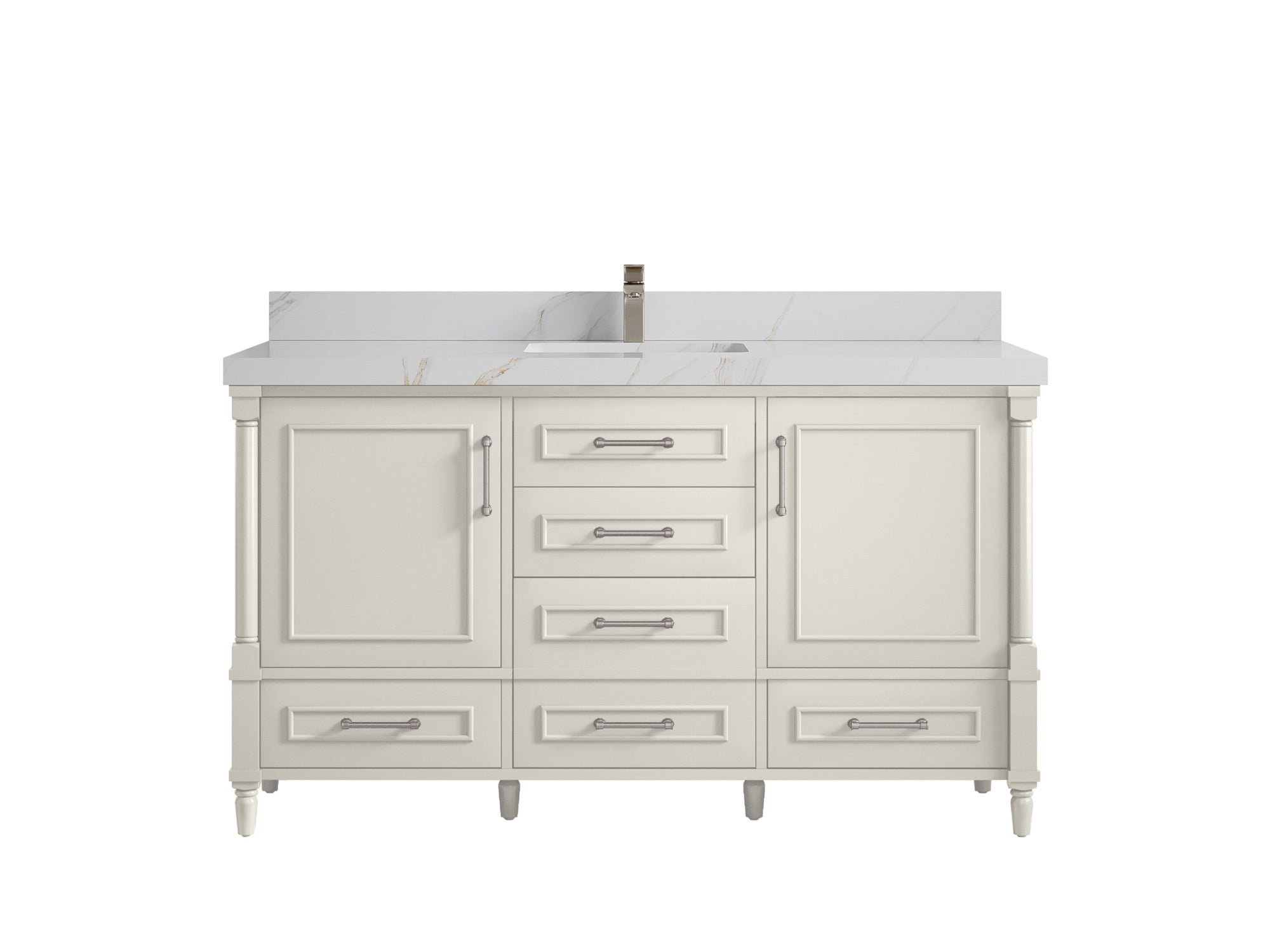 Aberdeen 60 in. W x 22 in. D Single Sink Bathroom Vanity - Willow Bath and Vanity