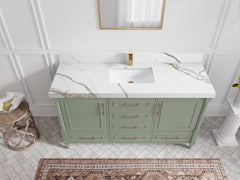 Aberdeen 60 in. W x 22 in. D Single Sink Bathroom Vanity - photo 10