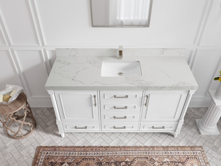Aberdeen 60 in. W x 22 in. D Single Sink Bathroom Vanity - photo 14