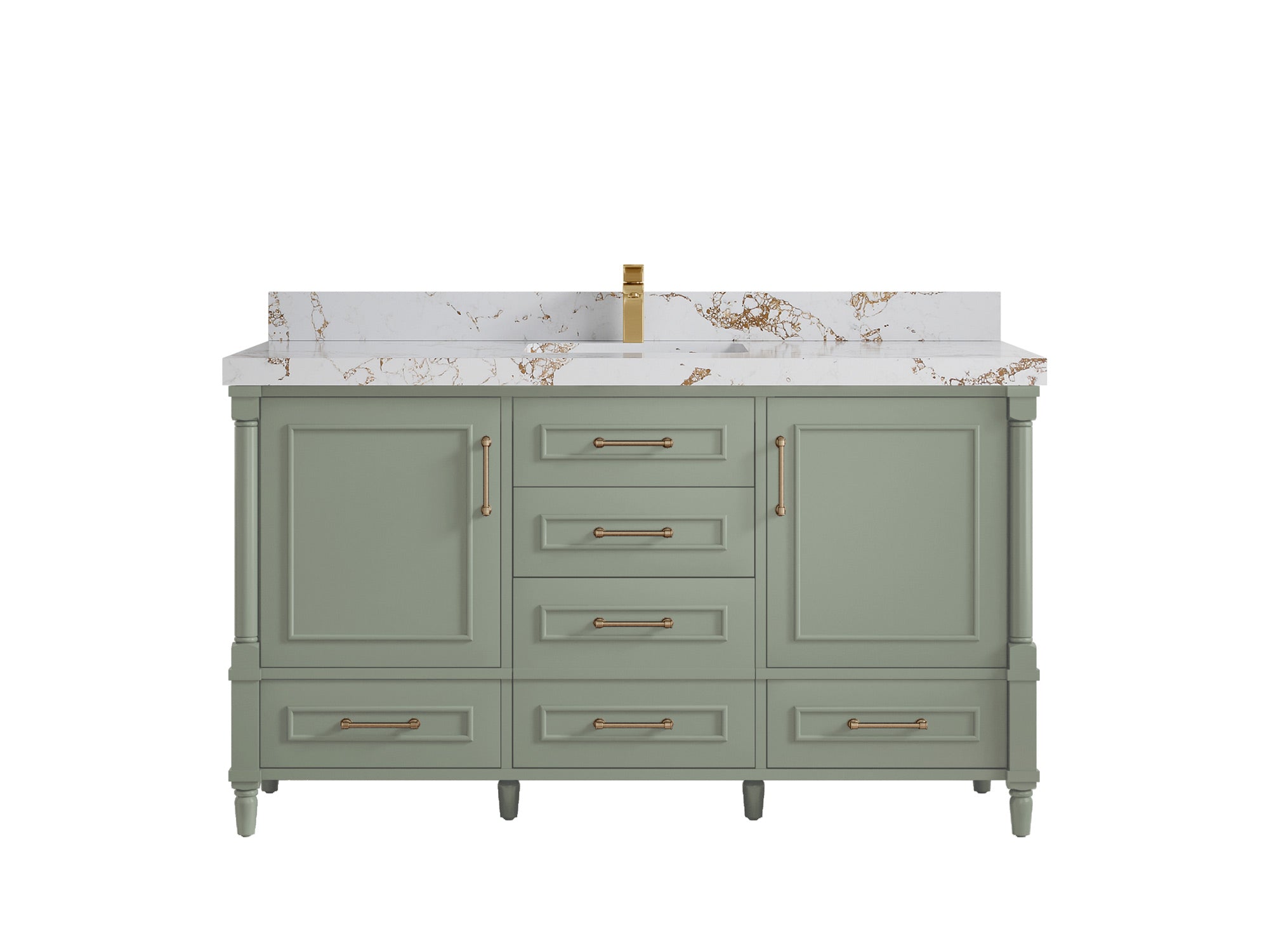 Aberdeen 60 in. W x 22 in. D Single Sink Bathroom Vanity - Willow Bath and Vanity
