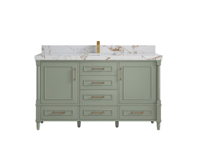 Aberdeen 60 in. W x 22 in. D Single Sink Bathroom Vanity - Willow Bath and Vanity