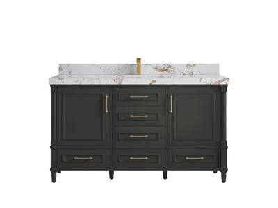 Aberdeen 60 in. W x 22 in. D Single Sink Bathroom Vanity - Willow Bath and Vanity