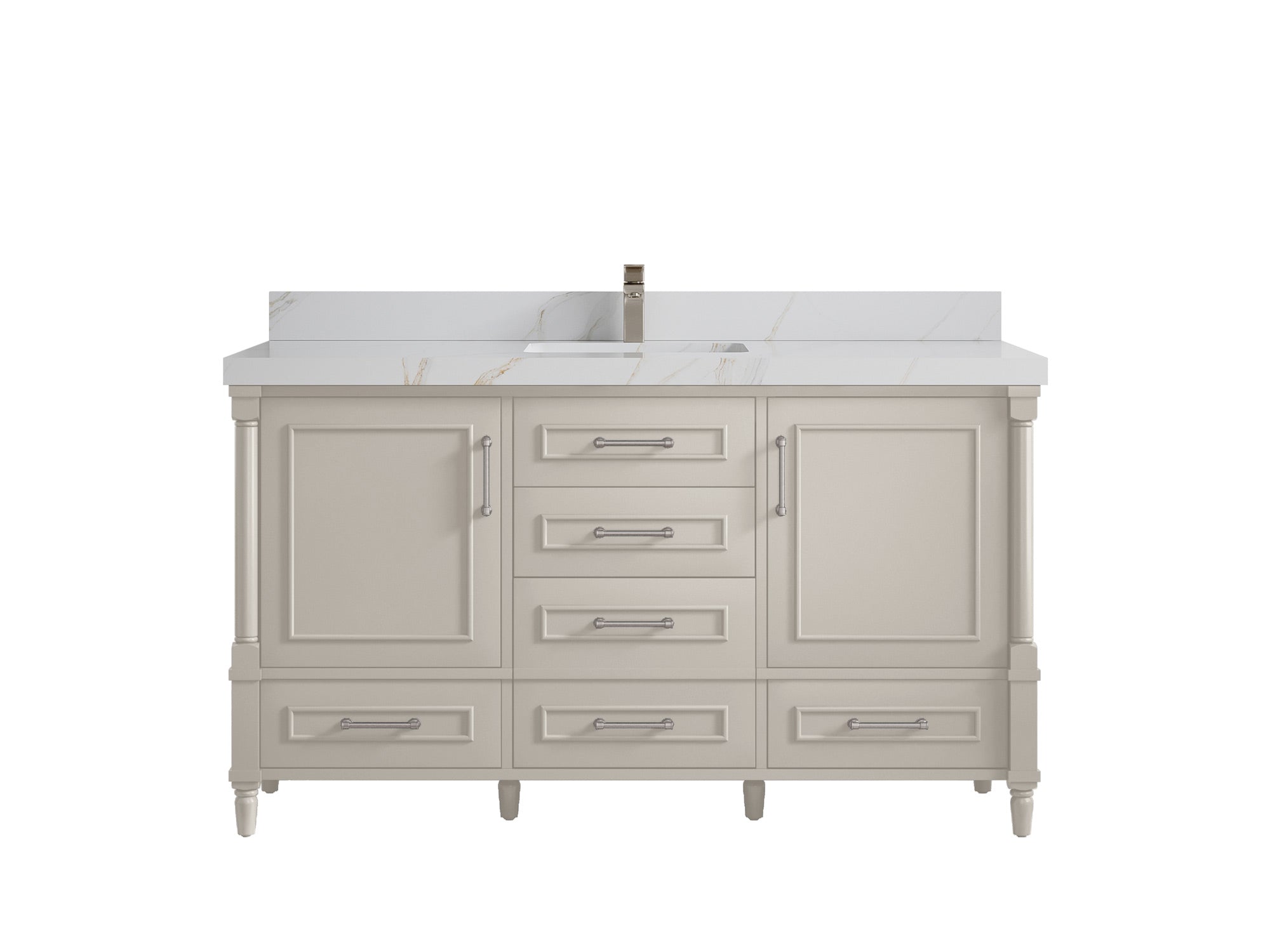 Aberdeen 60 in. W x 22 in. D Single Sink Bathroom Vanity - Willow Bath and Vanity