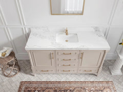 Aberdeen 60 in. W x 22 in. D Single Sink Bathroom Vanity - photo 2