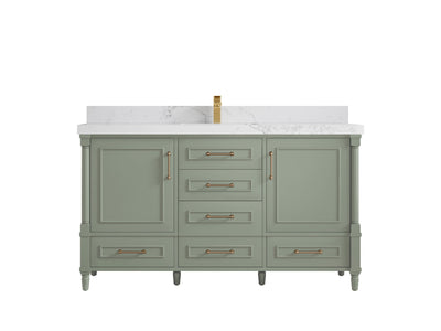 Aberdeen 60 in. W x 22 in. D Single Sink Bathroom Vanity - Willow Bath and Vanity