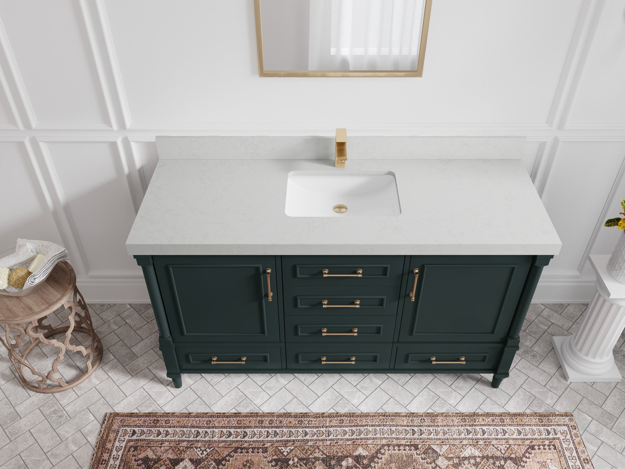 Aberdeen 60 in. W x 22 in. D Single Sink Bathroom Vanity - Willow Bath and Vanity