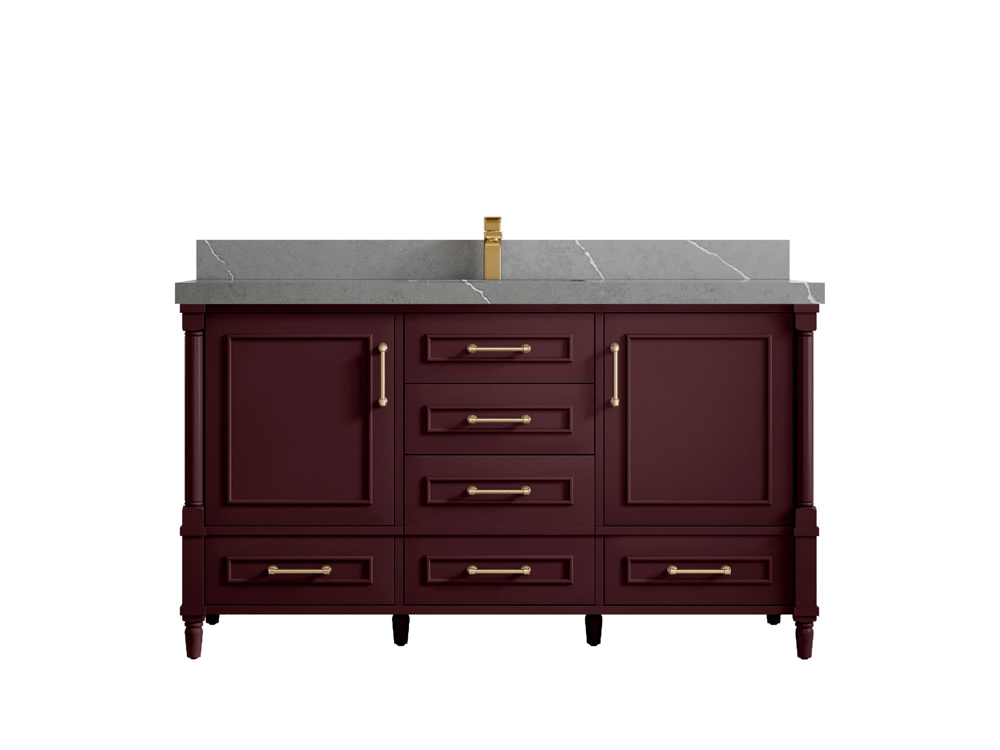 Aberdeen 60 in. W x 22 in. D Single Sink Bathroom Vanity - Willow Bath and Vanity