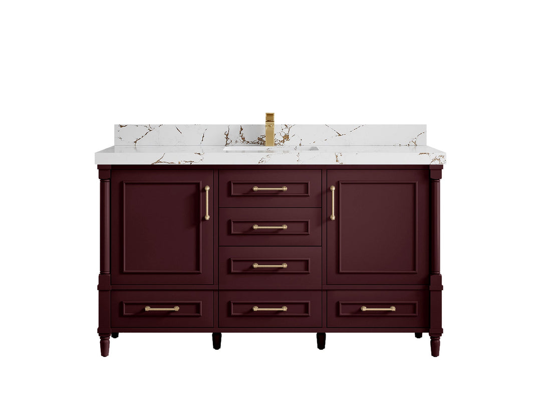 Aberdeen 60 in. W x 22 in. D Single Sink Bathroom Vanity - Willow Bath and Vanity