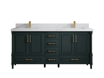 Aberdeen 72 in. W x 22 in. D Double Sink Bathroom Vanity - Willow Bath and Vanity