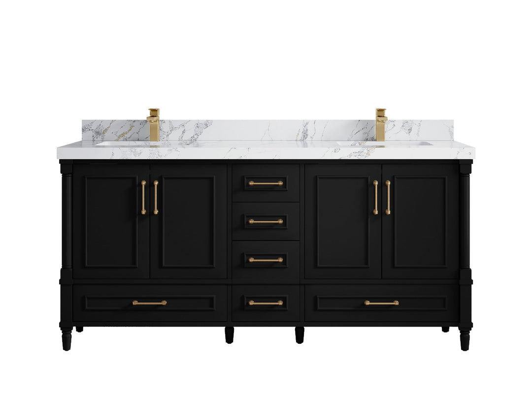 Aberdeen 72 in. W x 22 in. D Double Sink Bathroom Vanity - Willow Bath and Vanity
