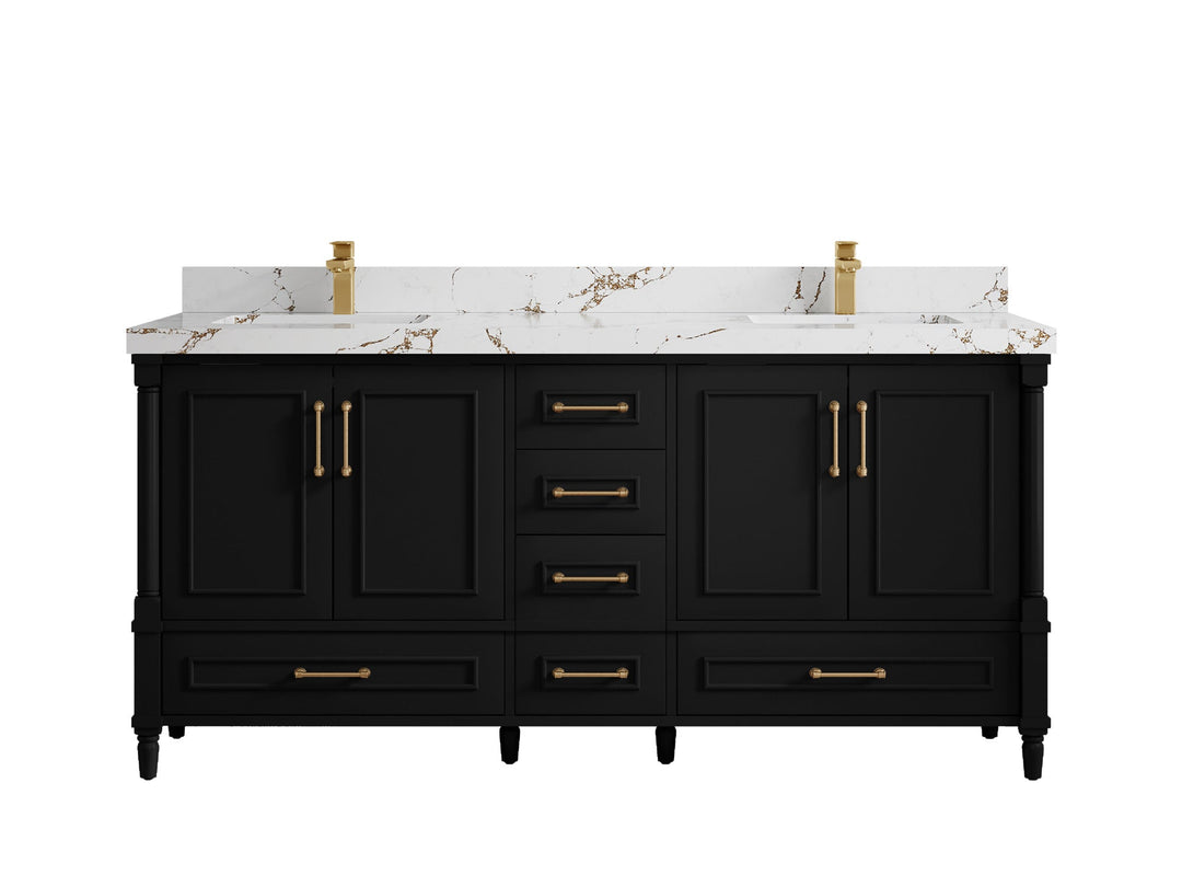Aberdeen 72 in. W x 22 in. D Double Sink Bathroom Vanity - Willow Bath and Vanity