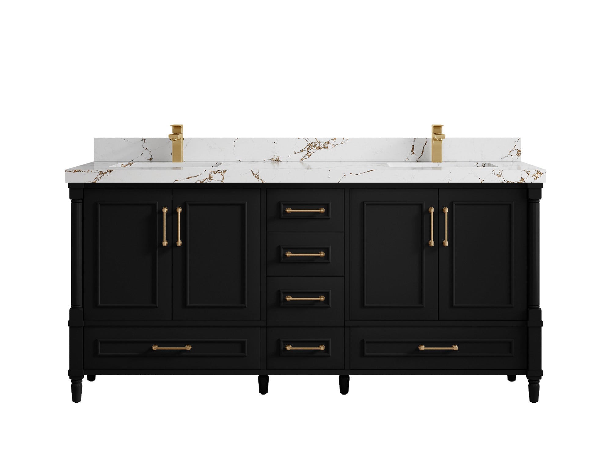 Aberdeen 72 in. W x 22 in. D Double Sink Bathroom Vanity - Willow Bath and Vanity