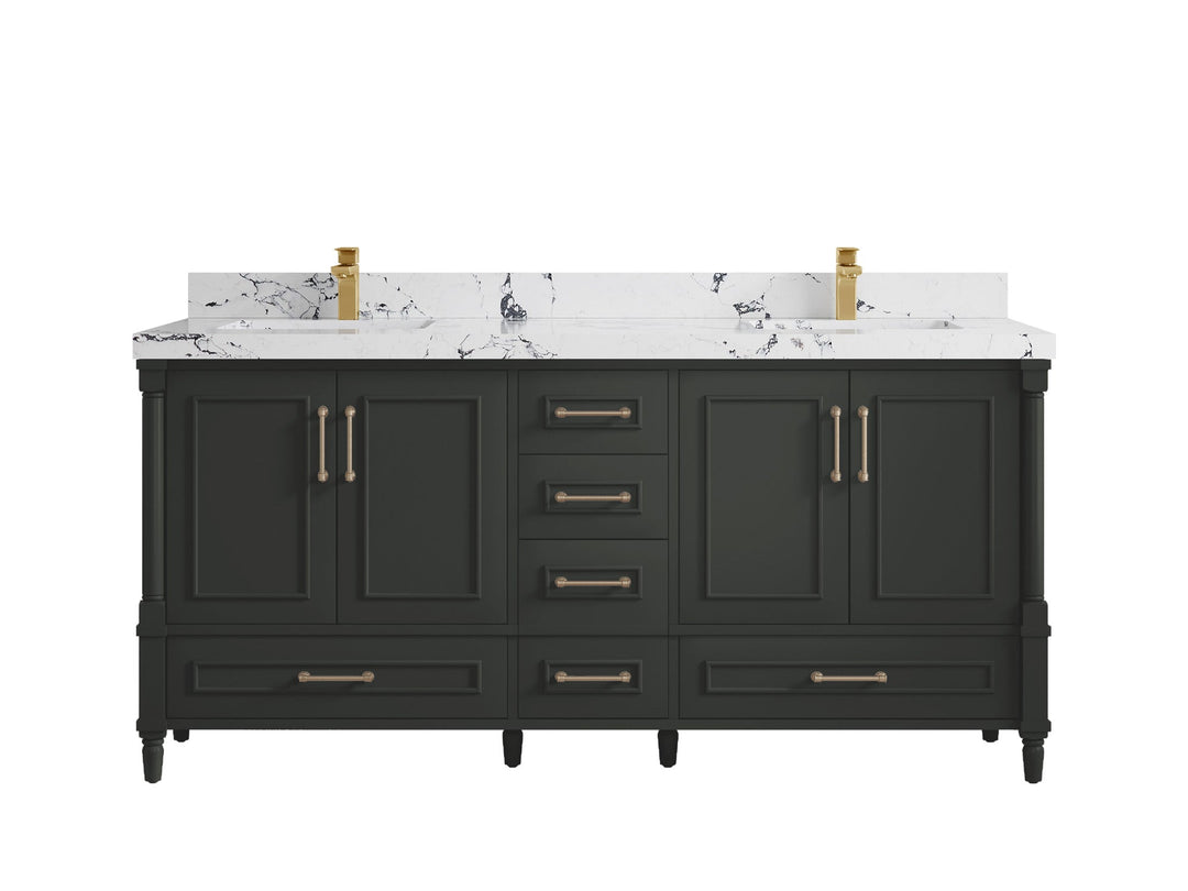 Aberdeen 72 in. W x 22 in. D Double Sink Bathroom Vanity - Willow Bath and Vanity