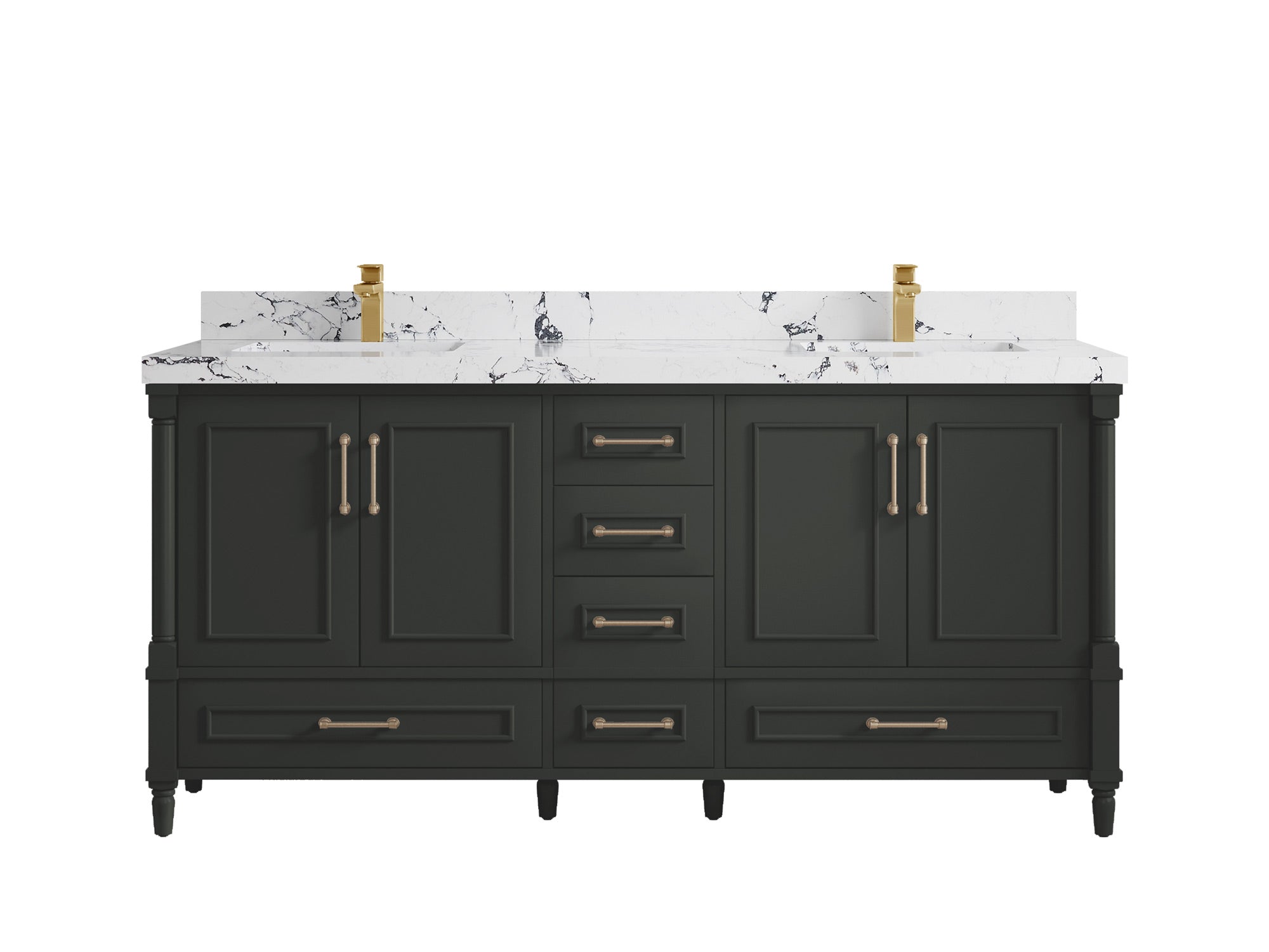 Aberdeen 72 in. W x 22 in. D Double Sink Bathroom Vanity - Willow Bath and Vanity