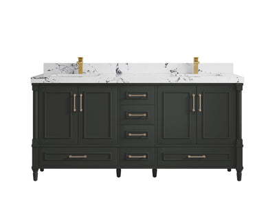 Aberdeen 72 in. W x 22 in. D Double Sink Bathroom Vanity - Willow Bath and Vanity