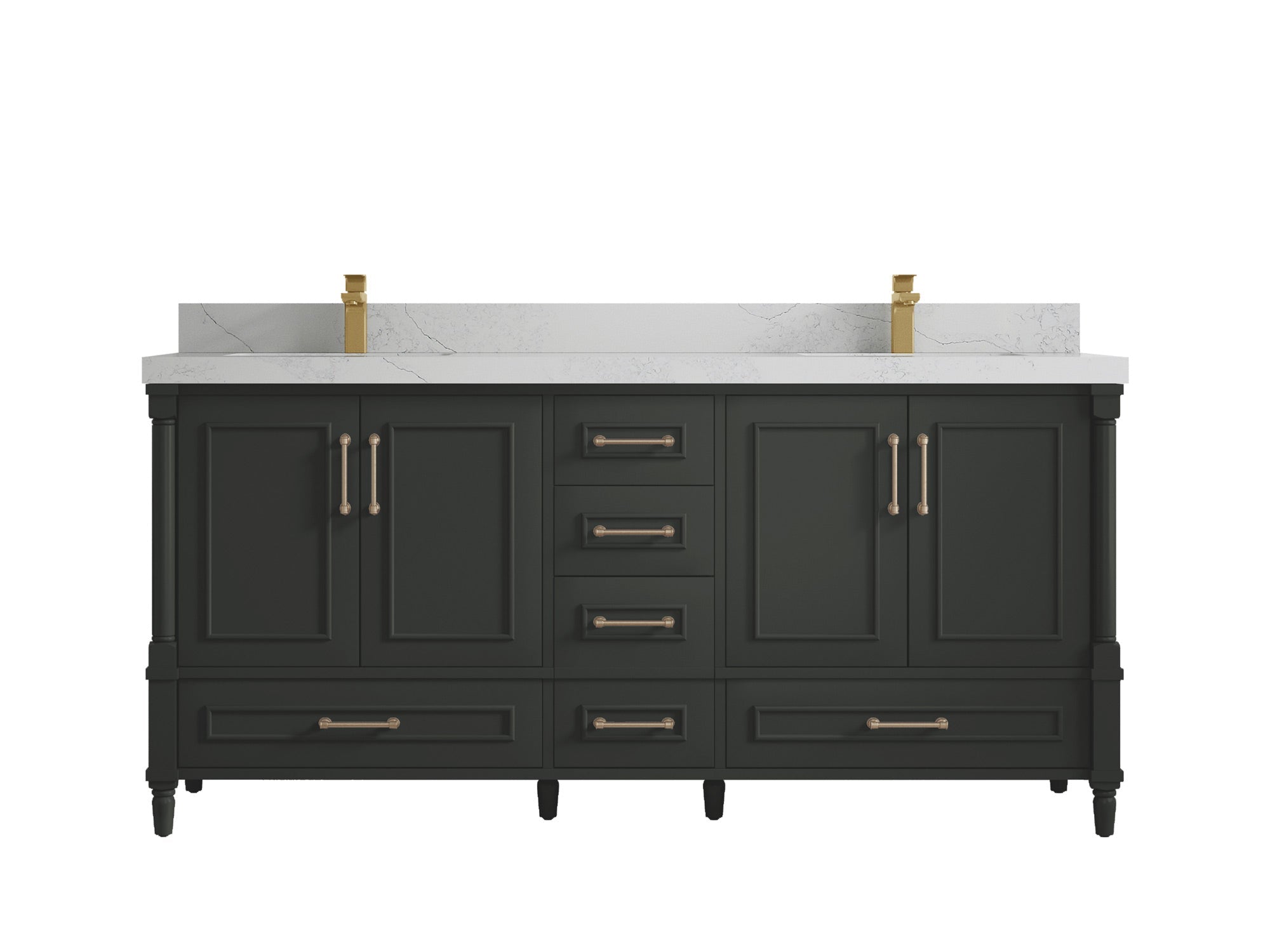 Aberdeen 72 in. W x 22 in. D Double Sink Bathroom Vanity - Willow Bath and Vanity