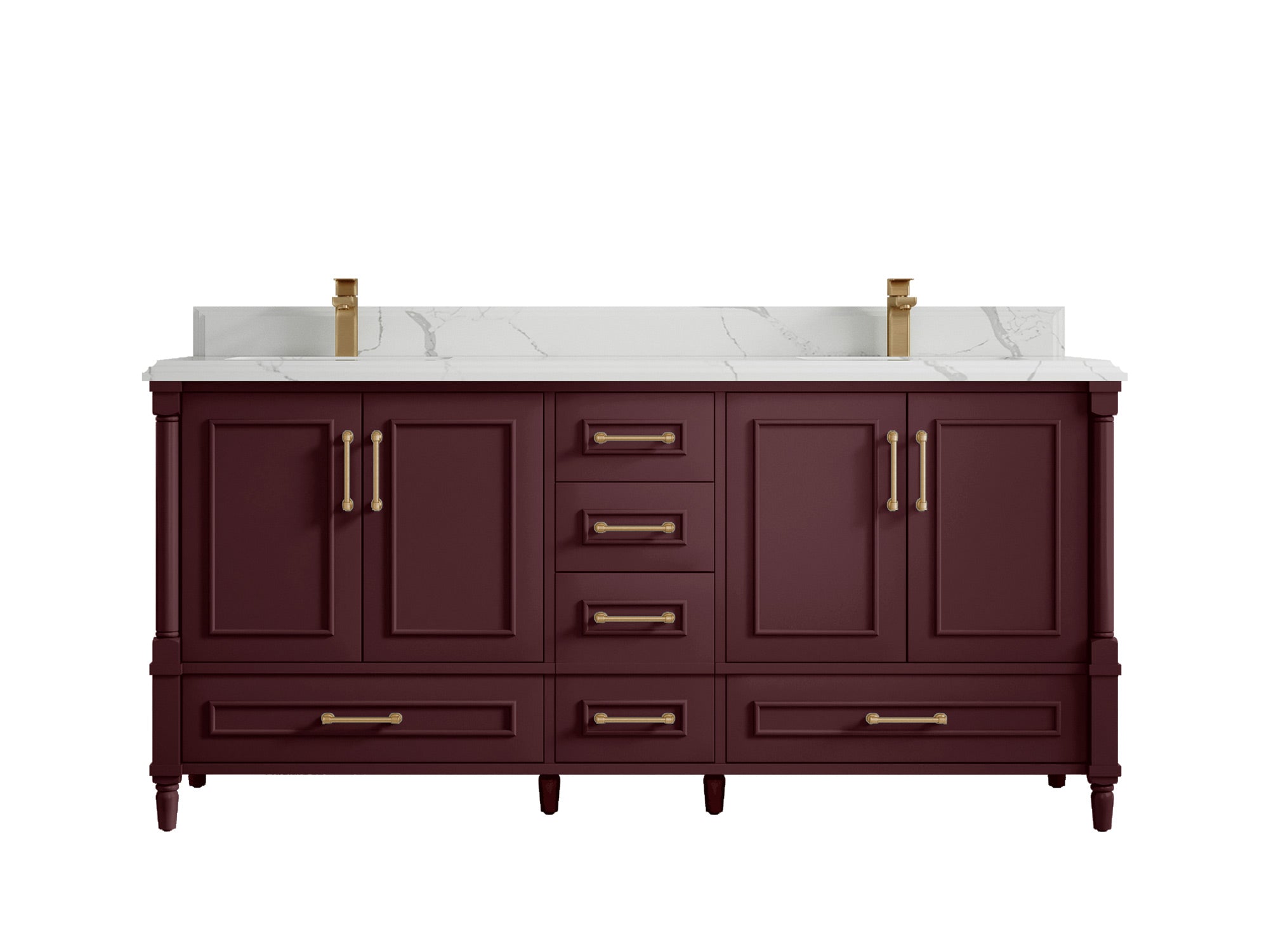 Aberdeen 72 in. W x 22 in. D Double Sink Bathroom Vanity - Willow Bath and Vanity