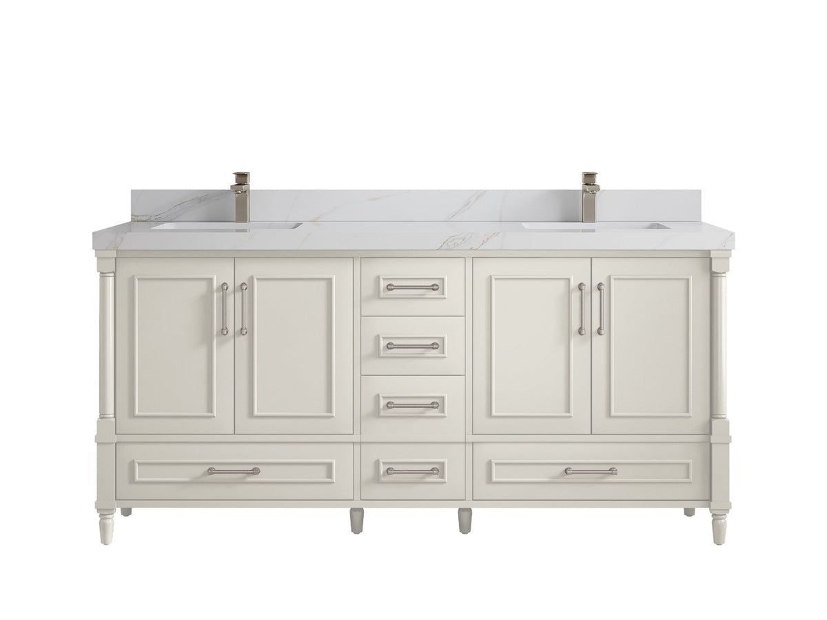 Aberdeen 72 in. W x 22 in. D Double Sink Bathroom Vanity - Willow Bath and Vanity