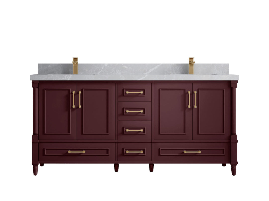 Aberdeen 72 in. W x 22 in. D Double Sink Bathroom Vanity - Willow Bath and Vanity