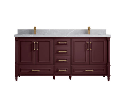 Aberdeen 72 in. W x 22 in. D Double Sink Bathroom Vanity - Willow Bath and Vanity