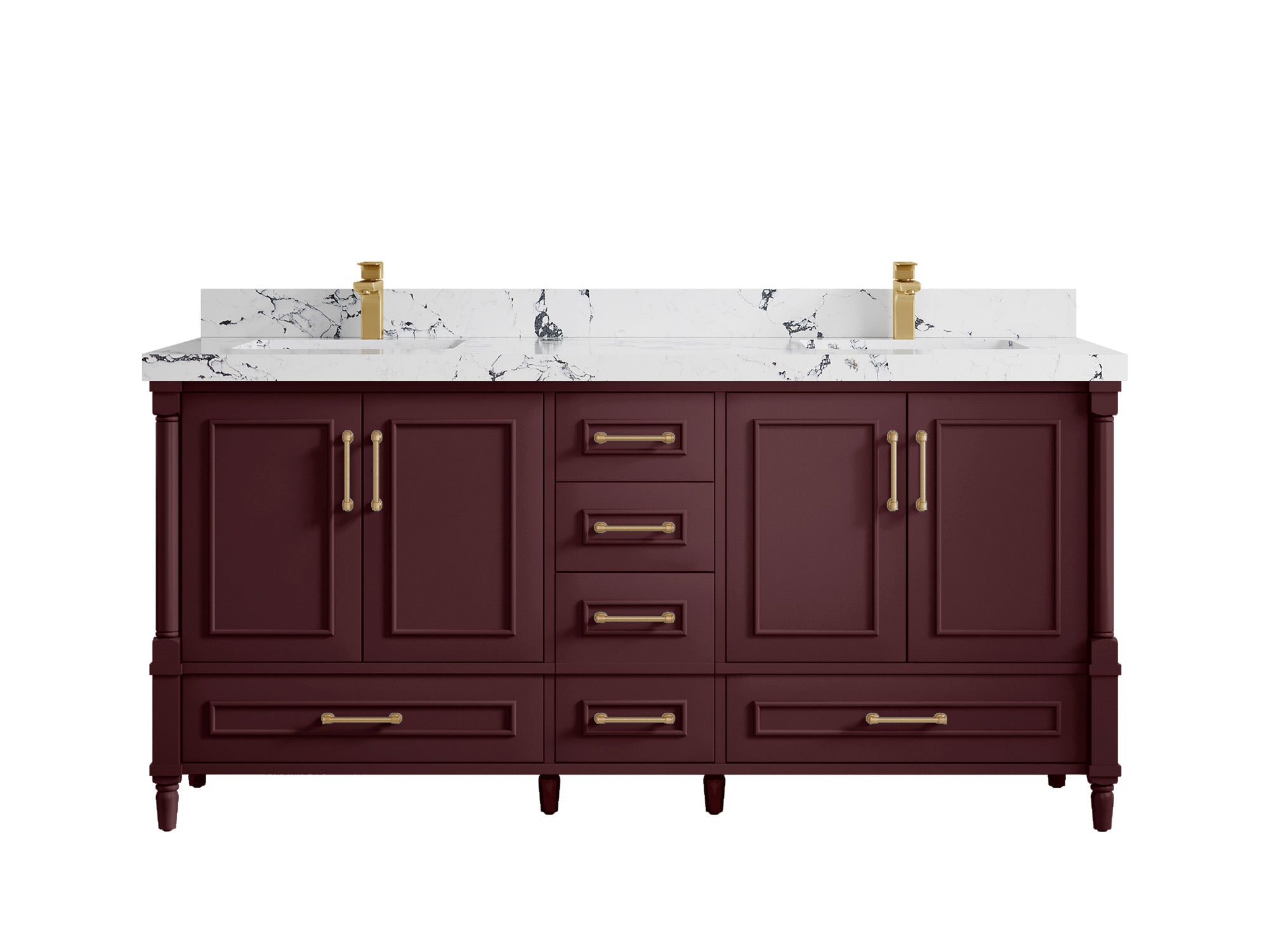 Aberdeen 72 in. W x 22 in. D Double Sink Bathroom Vanity - Willow Bath and Vanity