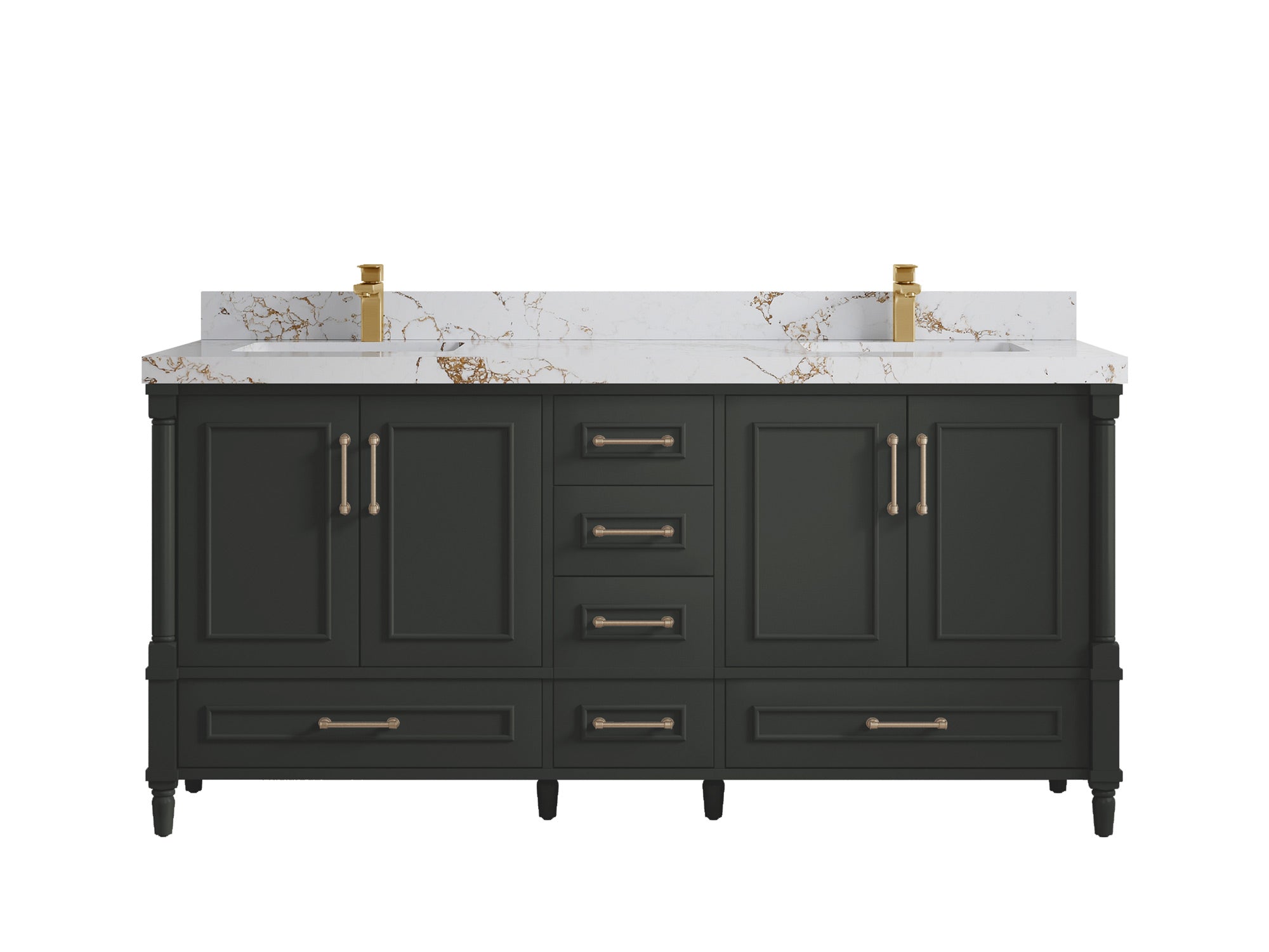 Aberdeen 72 in. W x 22 in. D Double Sink Bathroom Vanity - Willow Bath and Vanity